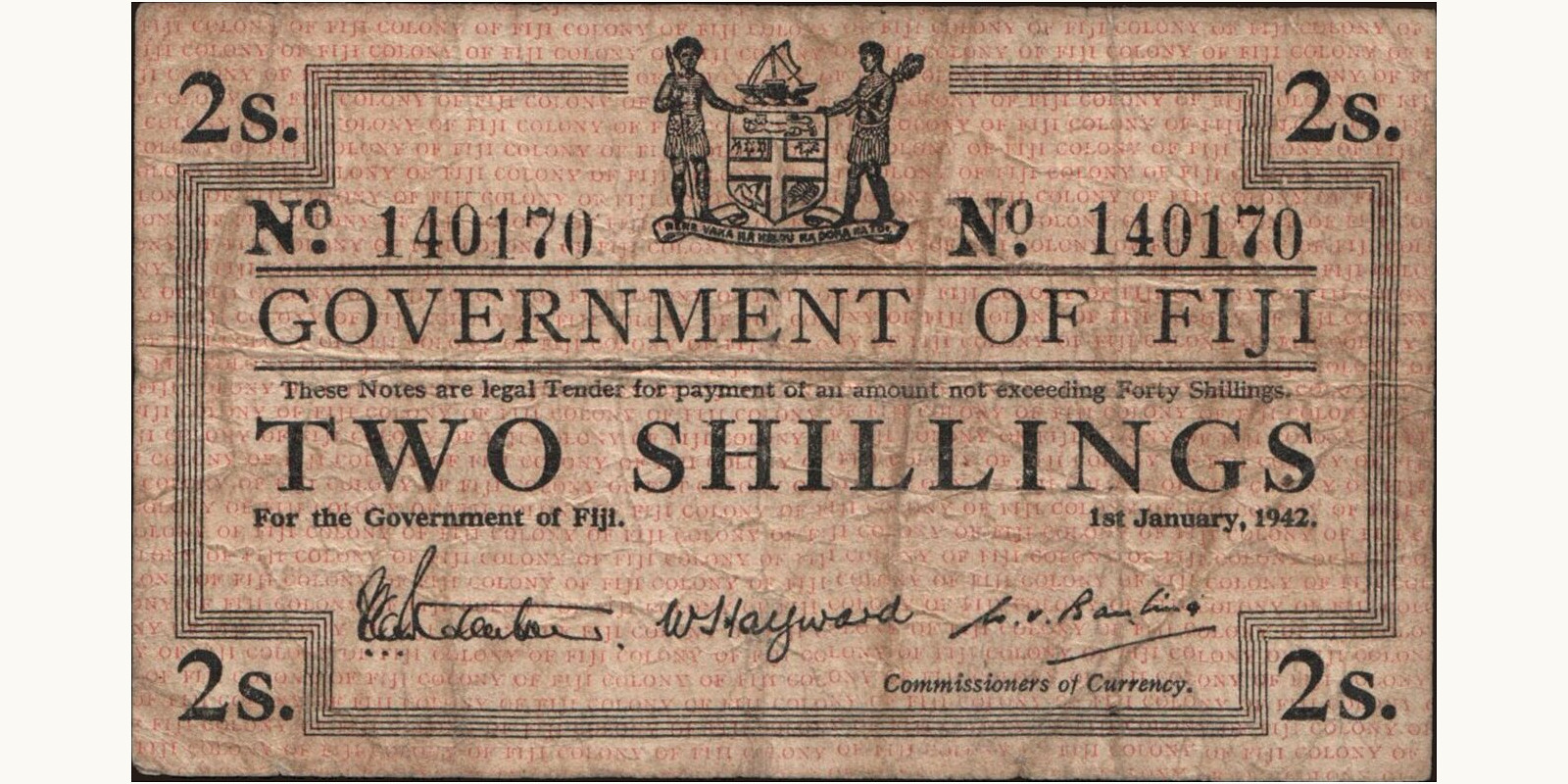 2 shilling 1942