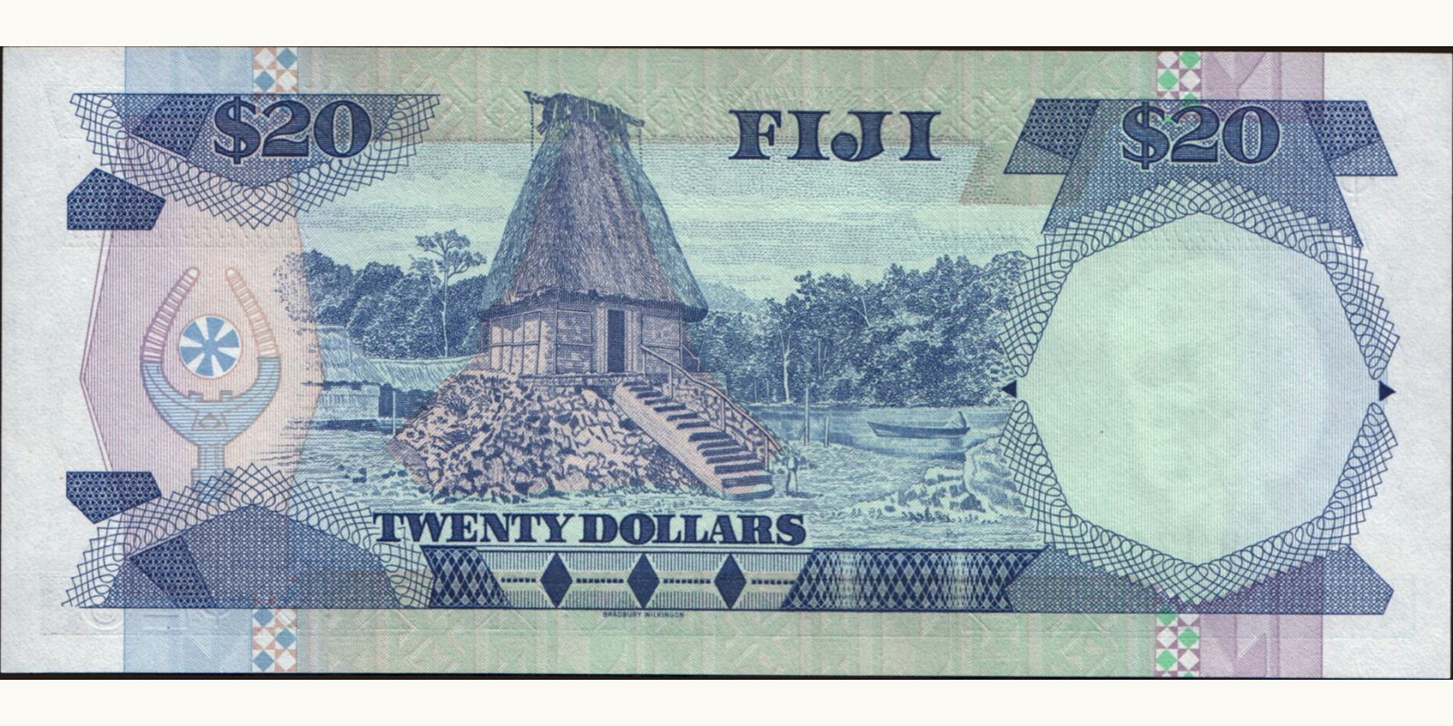 20 dollars Фиджи 1988 — Оборотная сторона