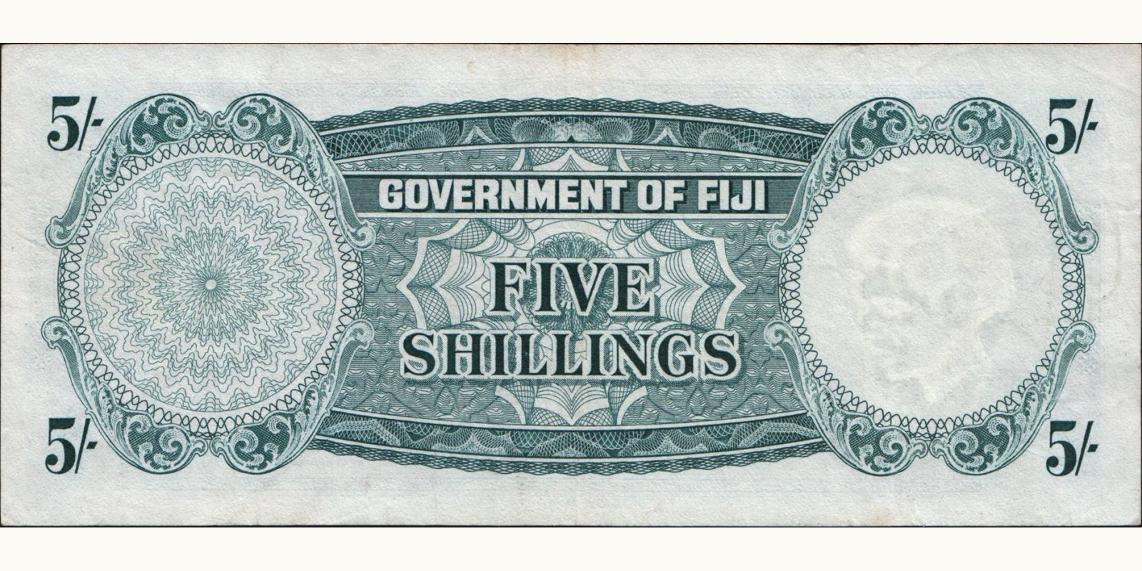 5 shilling Фиджи 1962 — Оборотная сторона