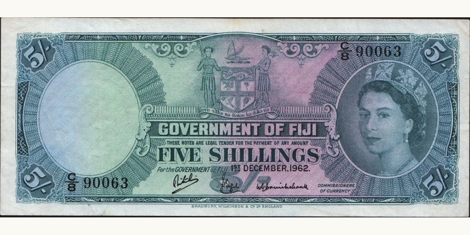 5 shilling 1962