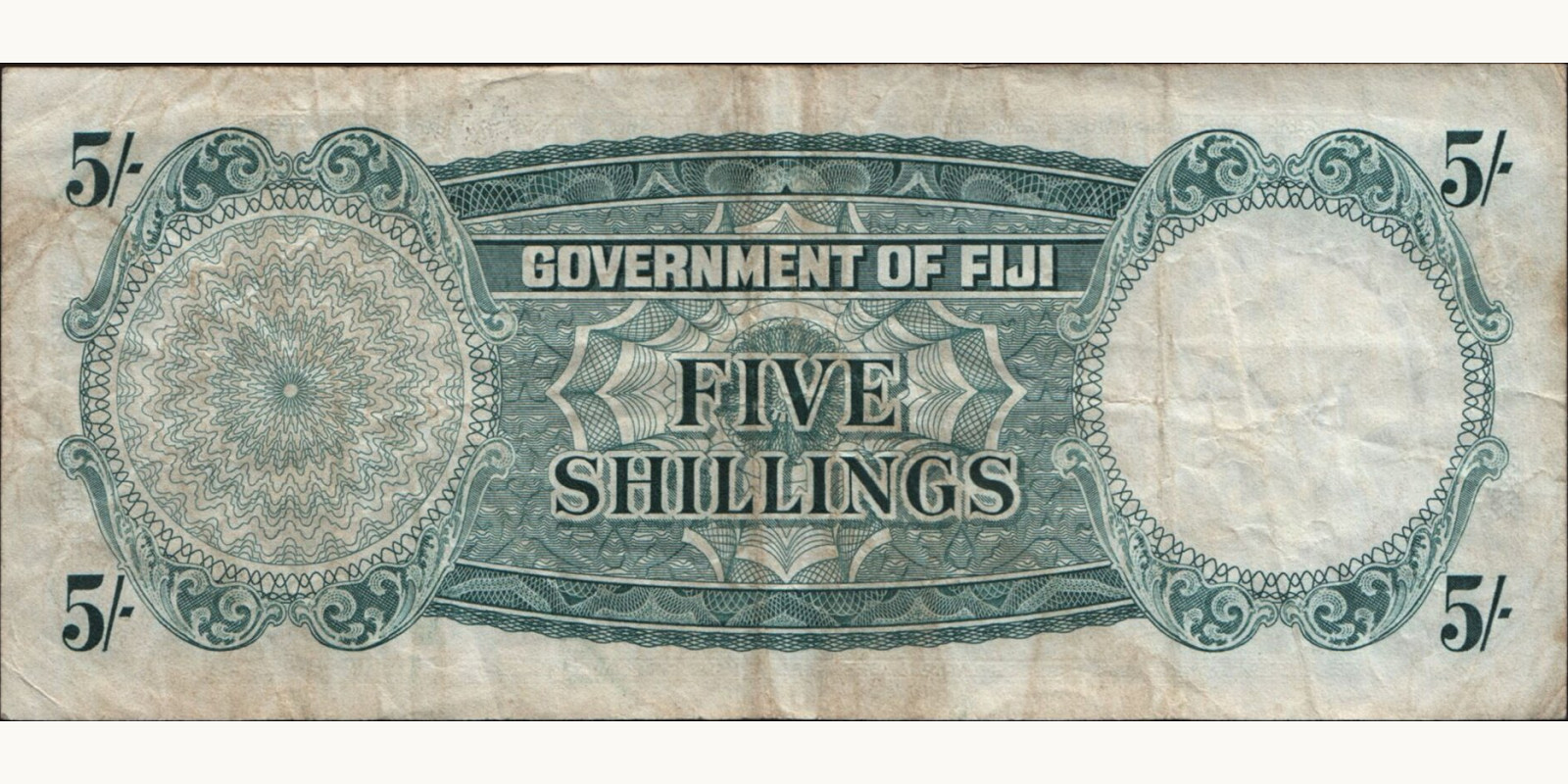 5 shilling Фиджи 1964 — Оборотная сторона