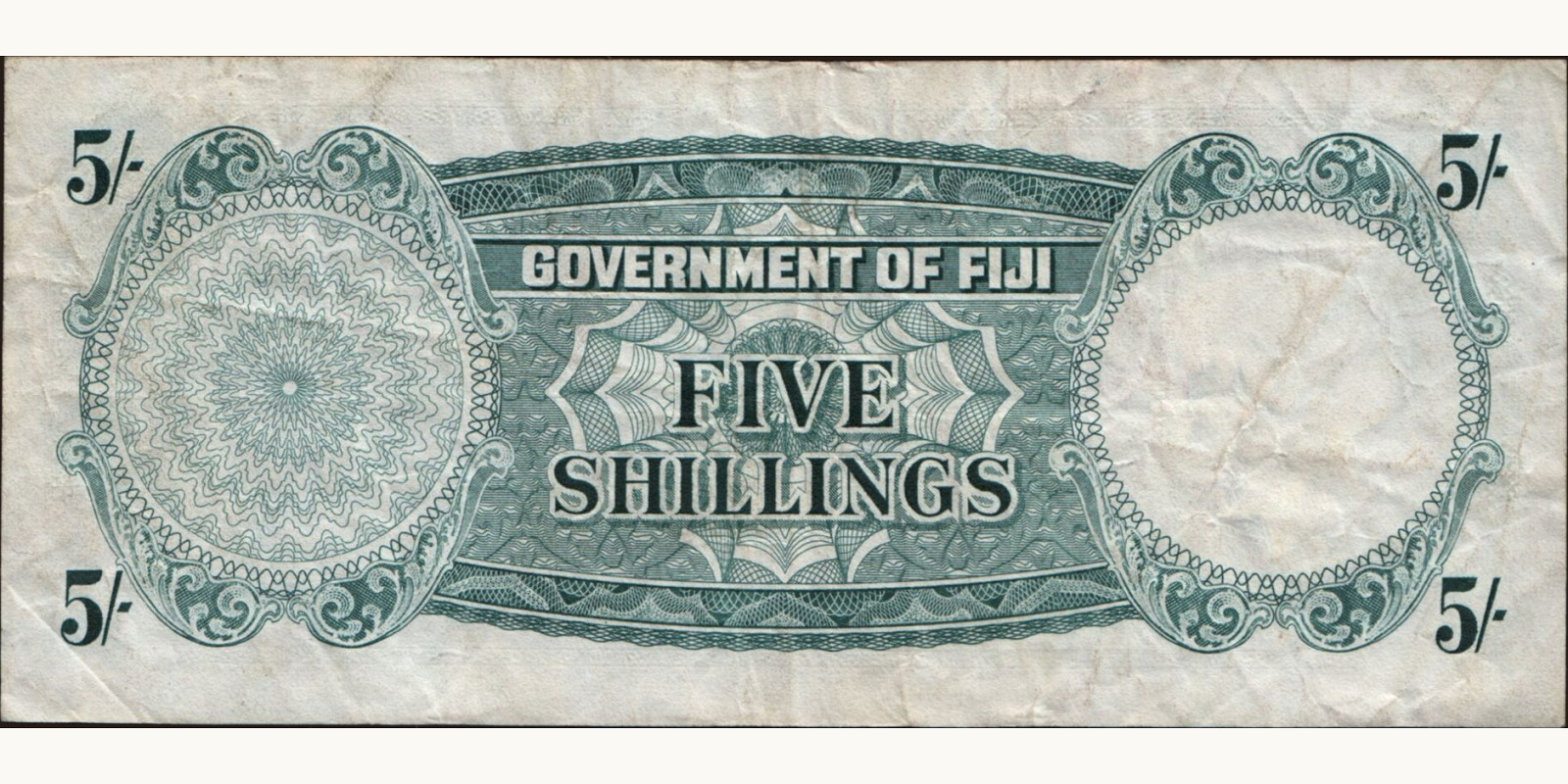 5 shilling Фиджи 1965 — Оборотная сторона