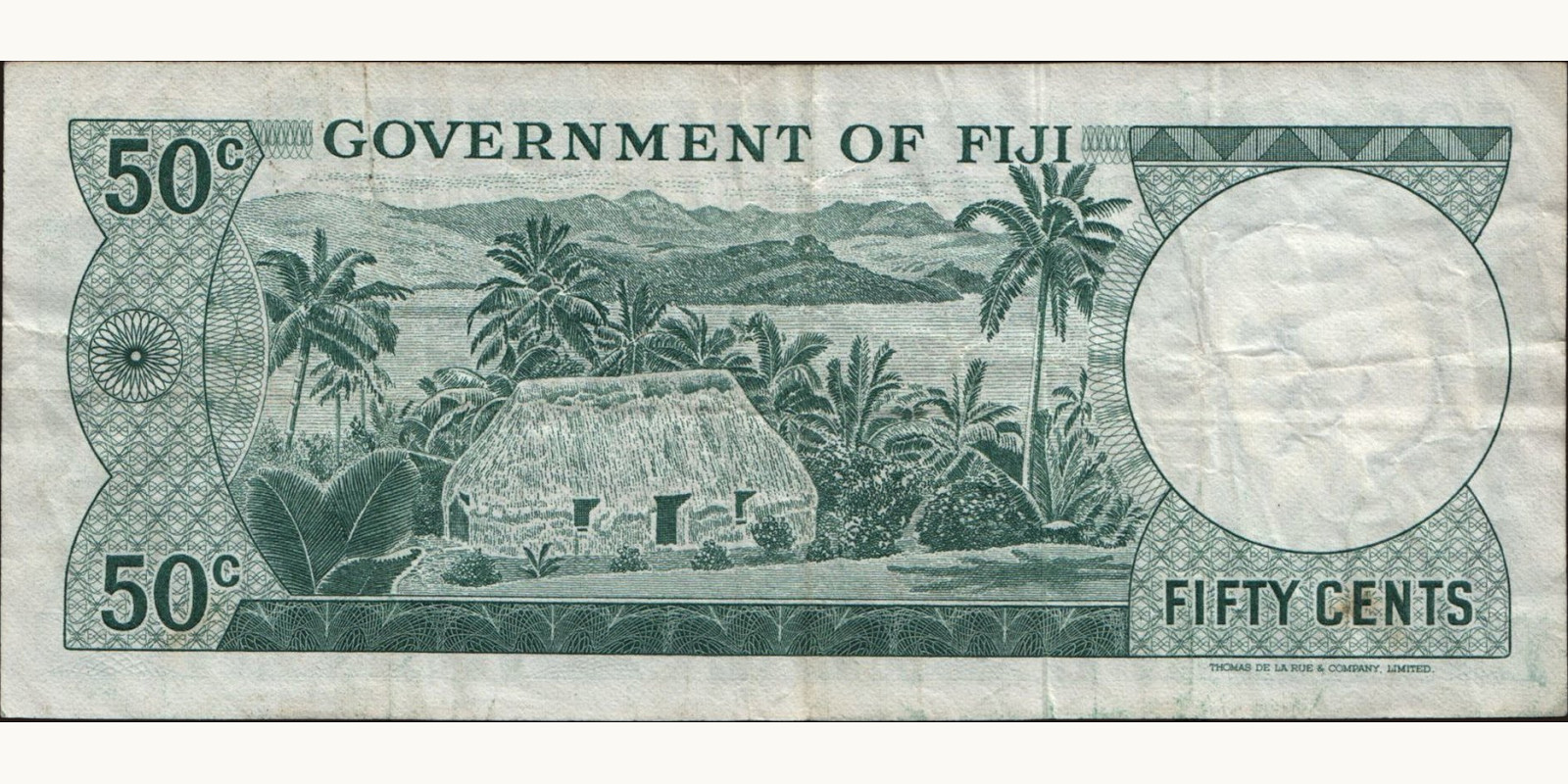 50 cents Fiji 1969 — Back side