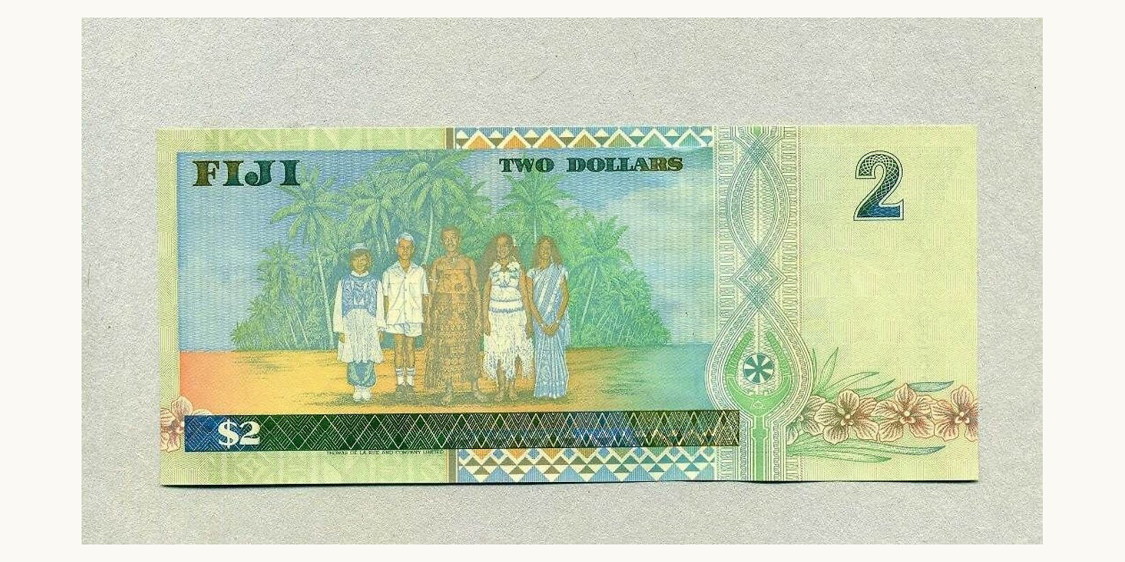 2 dollars Фиджи 1996 — Оборотная сторона