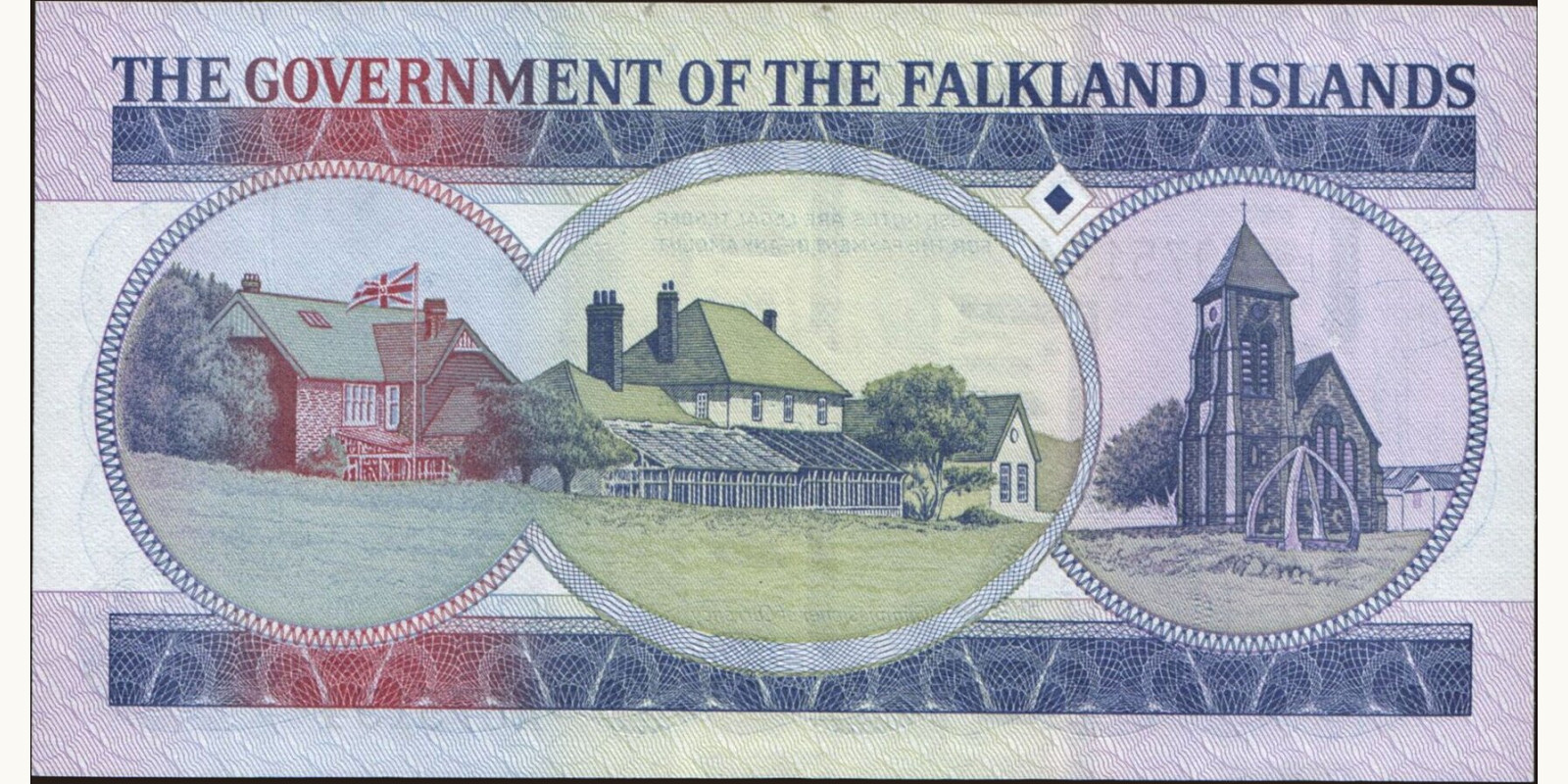 1 pounds Falkland Islands 1984 — Back side