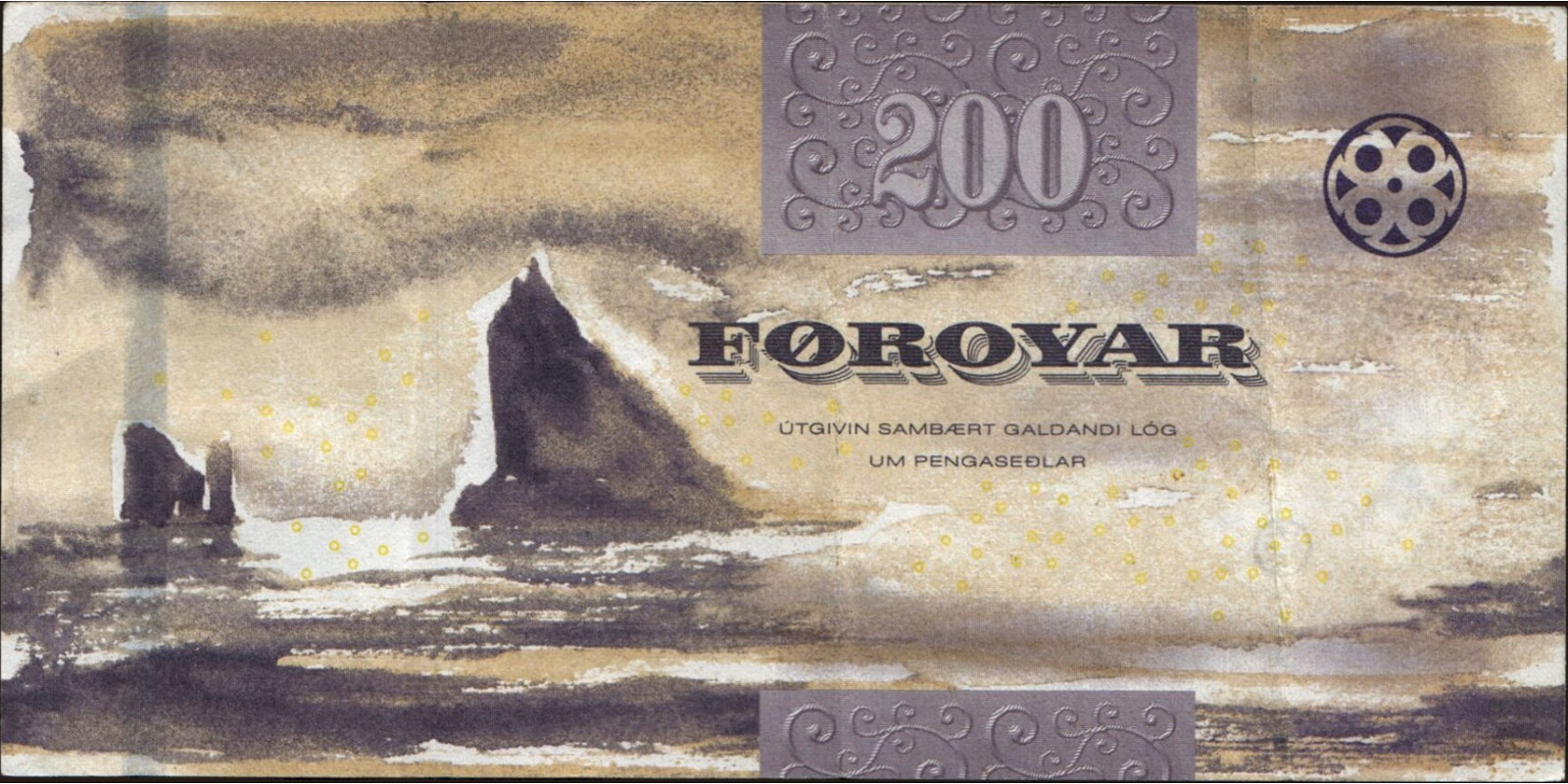 200 kronur Faroe Islands 2011 — Back side