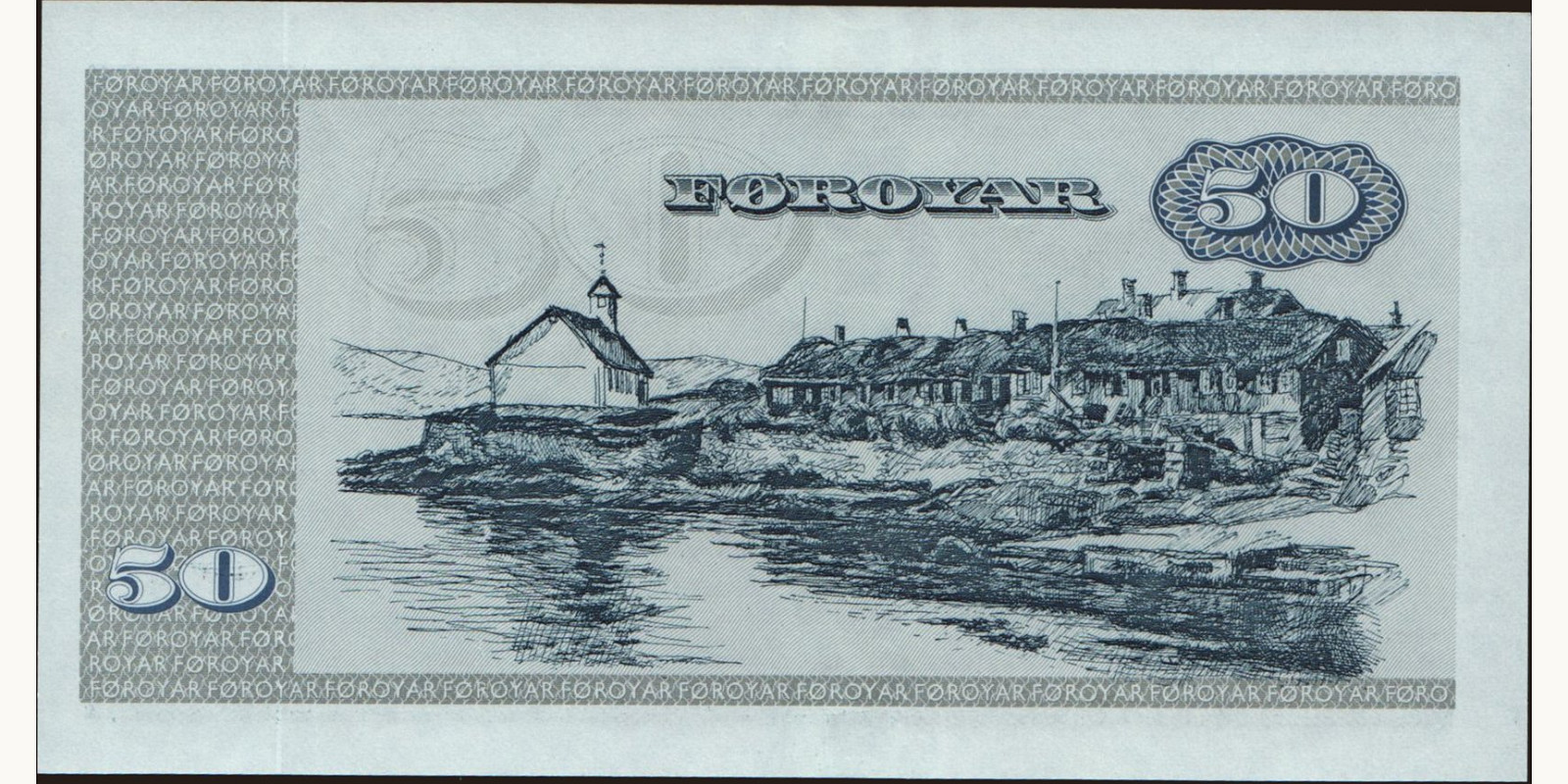 50 kronur Faroe Islands 1994 — Back side