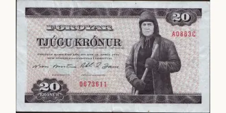 20 kronur 1986
