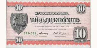 10 kronur 1954