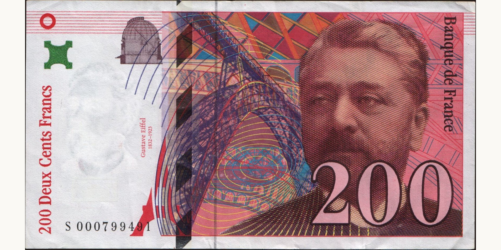 200 franc Франция 1995 — Лицевая сторона