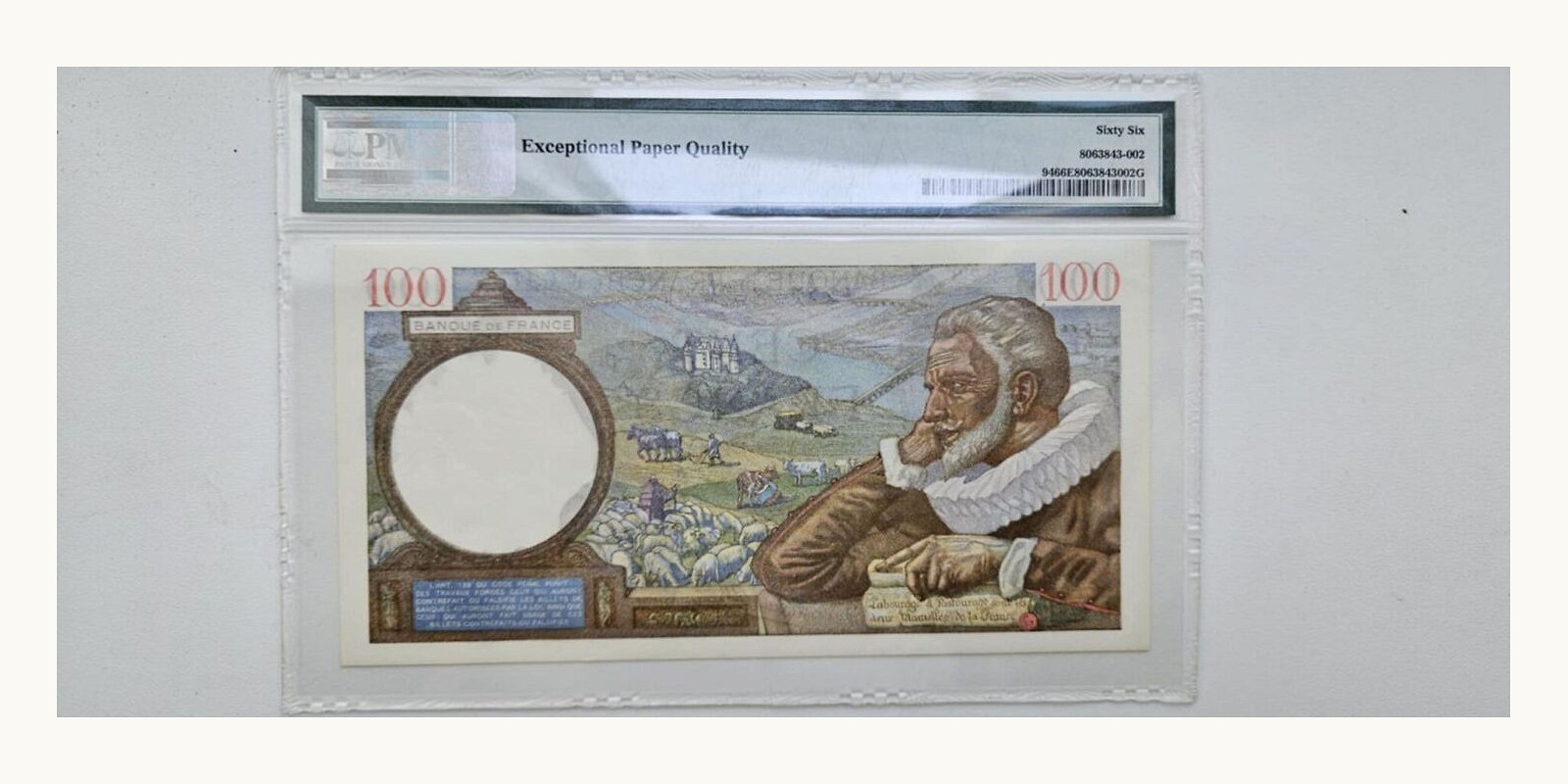 100 franc Франция 1939 — Оборотная сторона