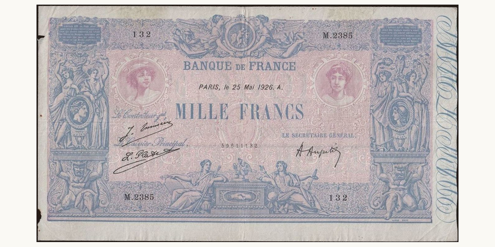 1000 franc 1926