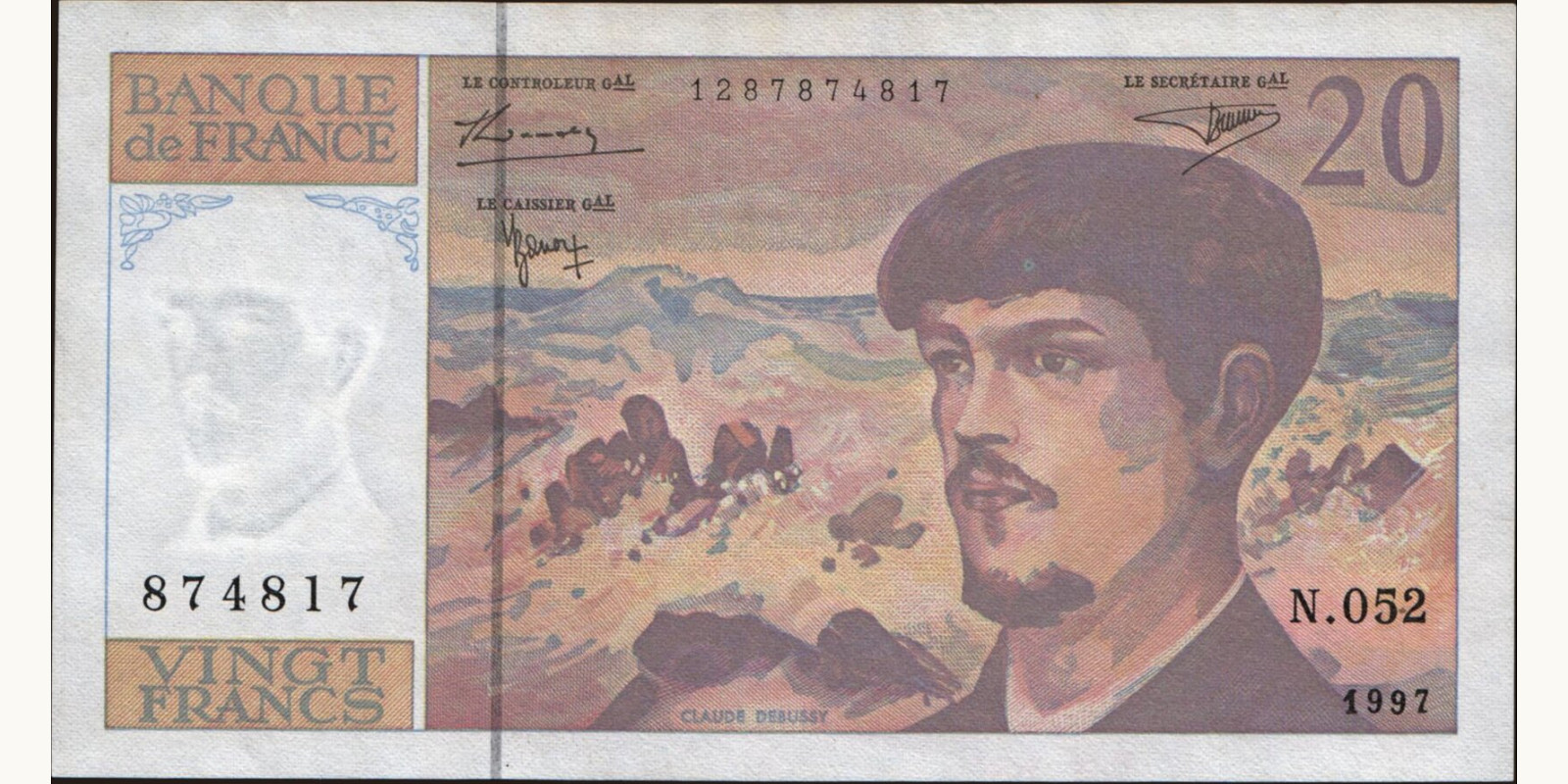 20 franc France 1997 — Front side