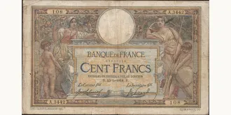 100 francs 1916