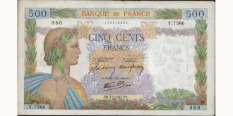 500 francs 1943