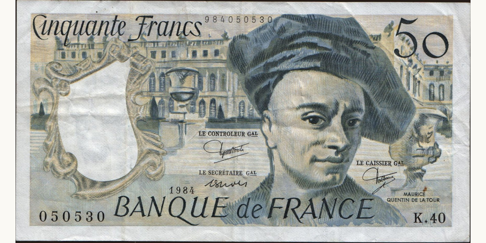 50 franc France 1984 — Front side
