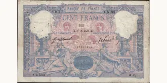 100 francs 1908
