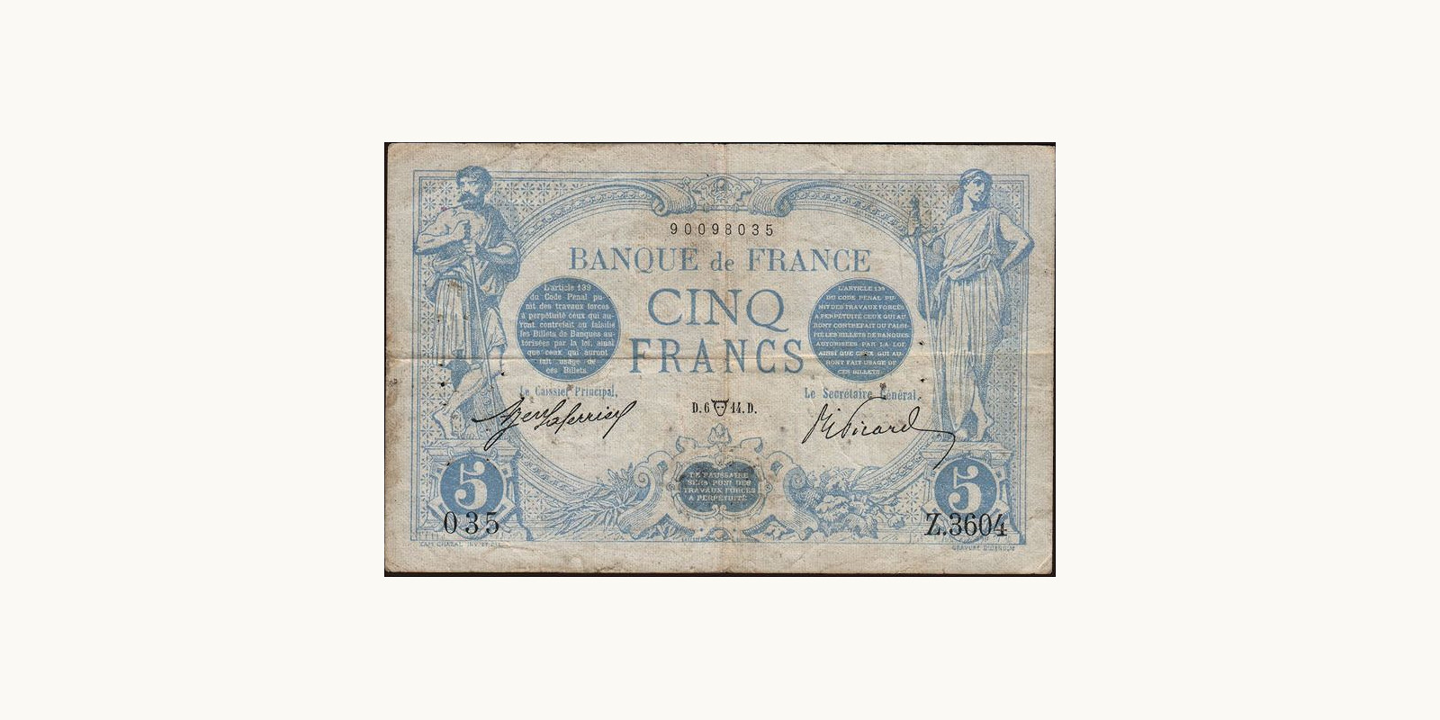 5 franc 1914
