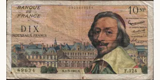 10 nouveaux francs 1960