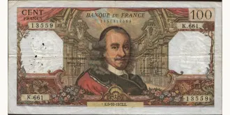 100 francs 1972