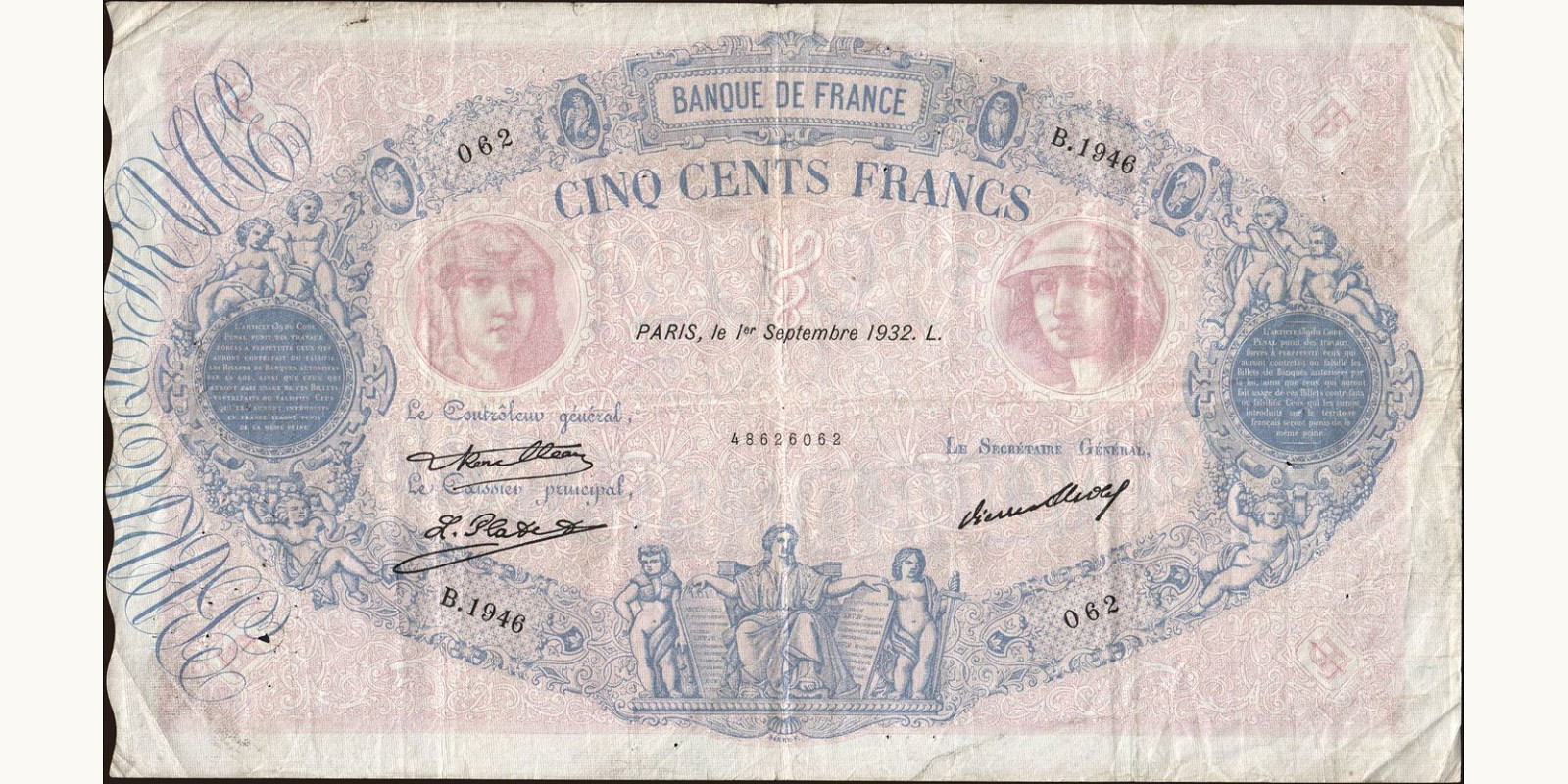 500 franc 1932