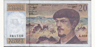 20 francs 1991
