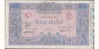 1000 francs 1913