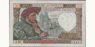 50 francs 1940