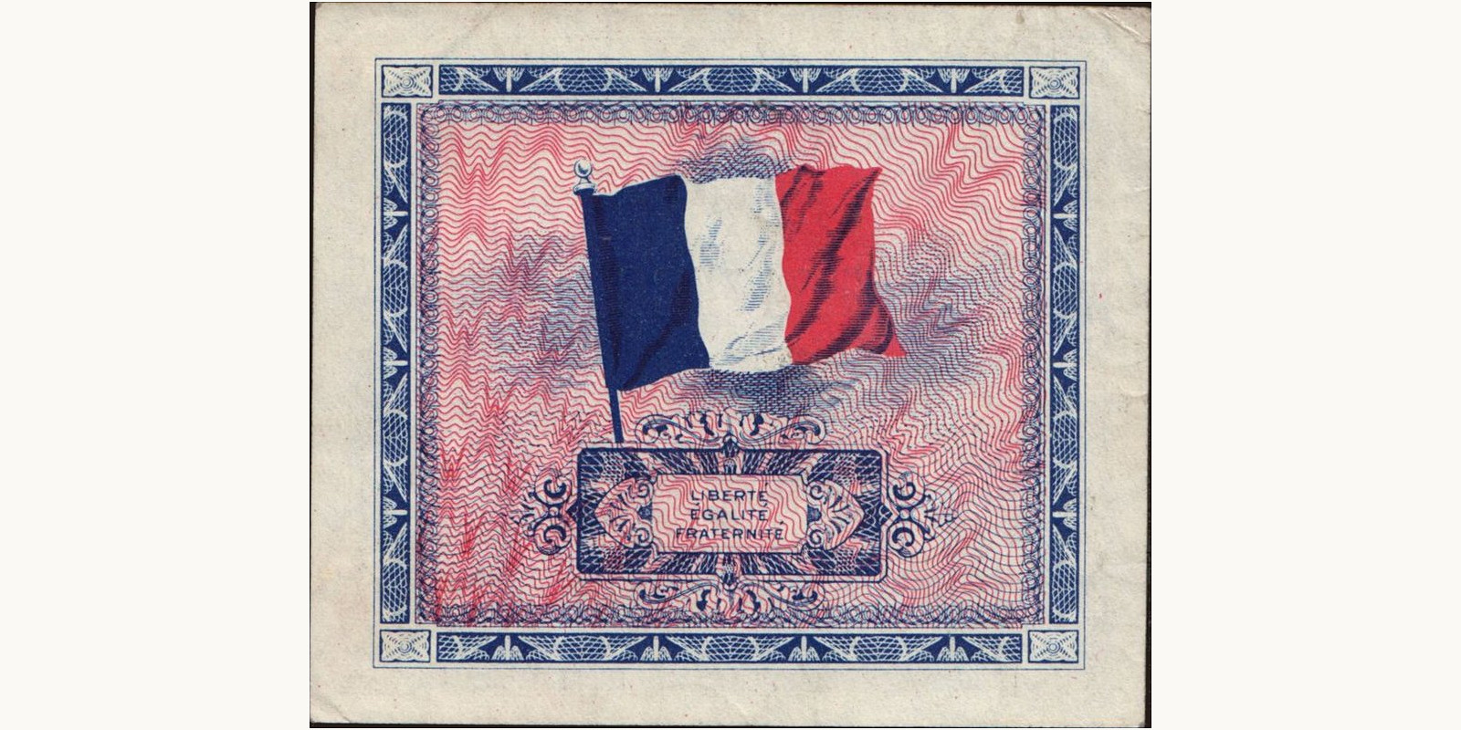 2 franc France 1944 — Back side
