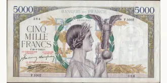 5000 francs 1942