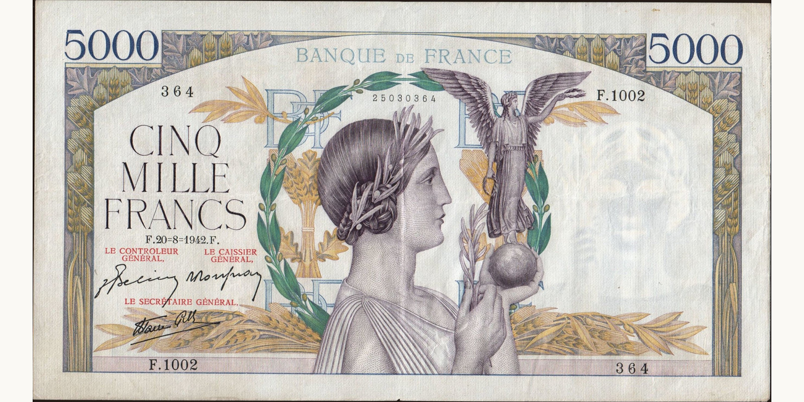 5000 franc 1942