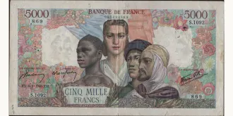 5000 francs 1945