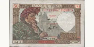 50 francs 1941