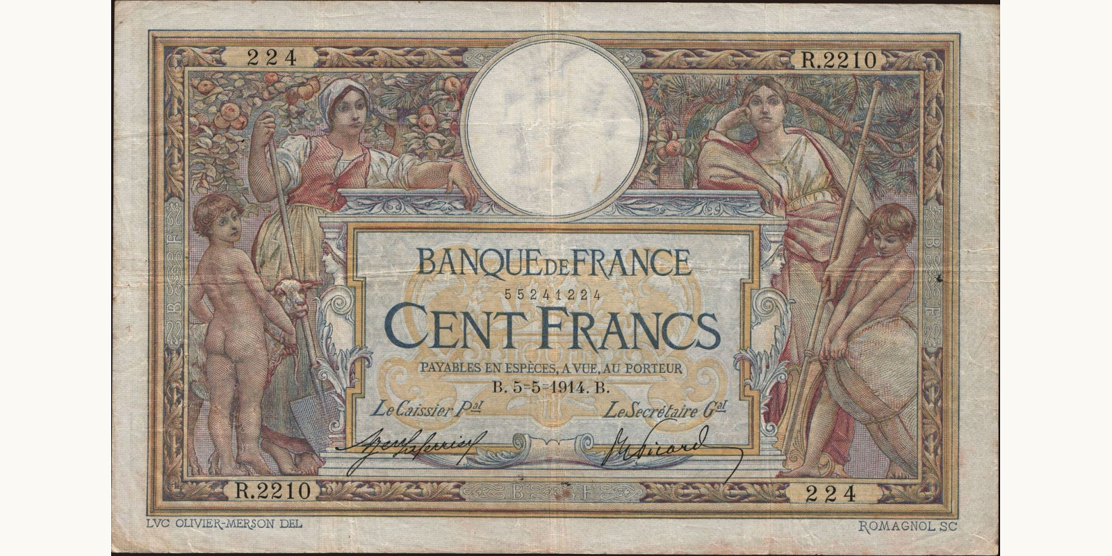 100 franc 1914
