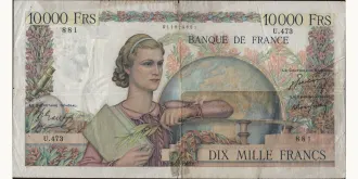 10000 francs 1949