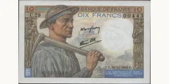 10 francs 1942