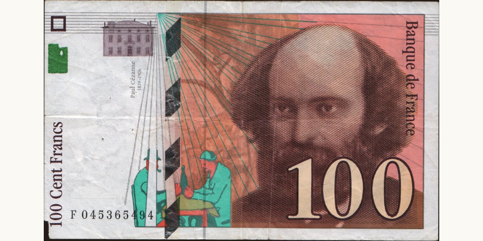 100 franc Франция 1998 — Лицевая сторона