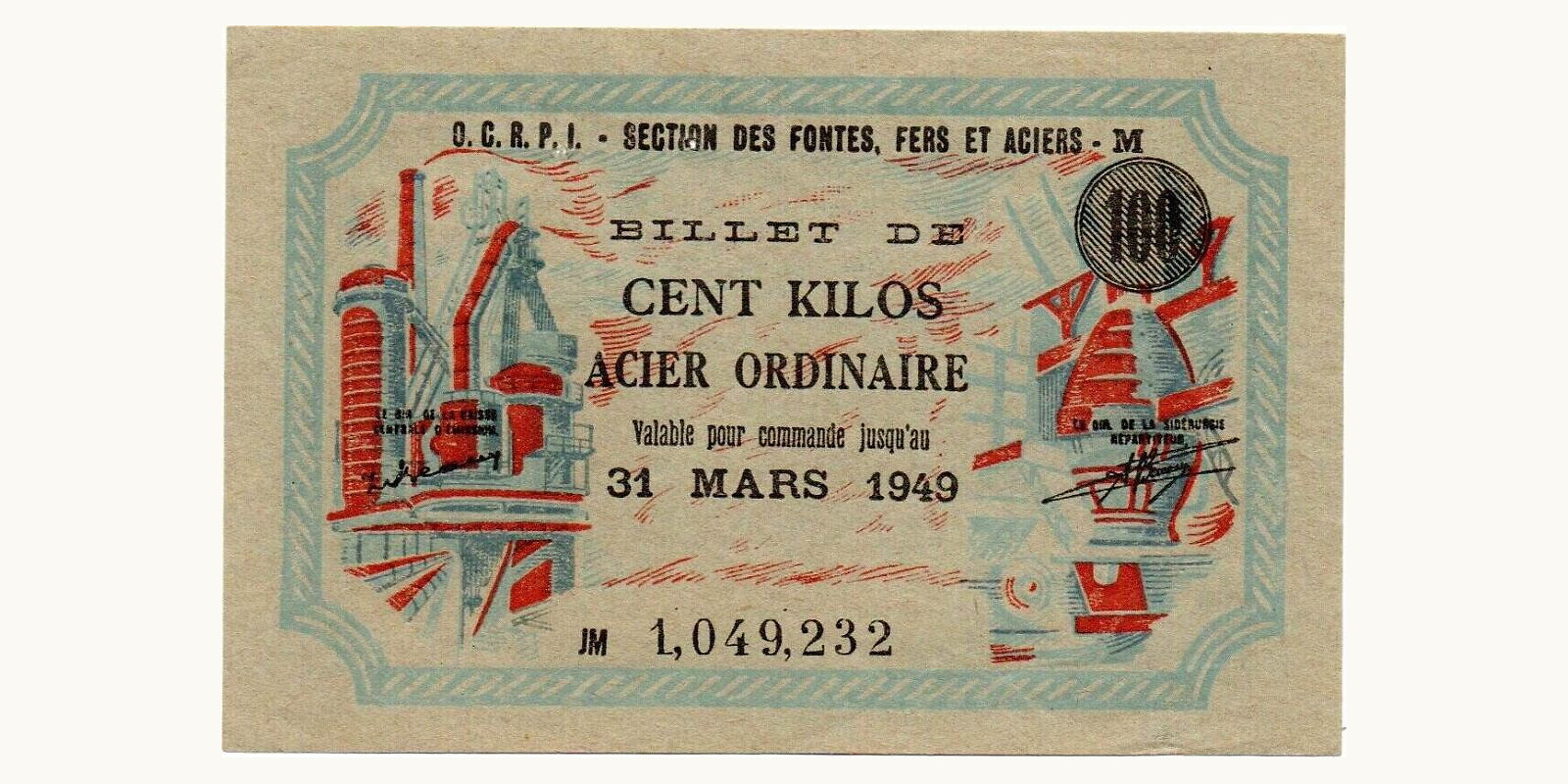 100 franc 1949