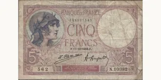 5 francs 1922
