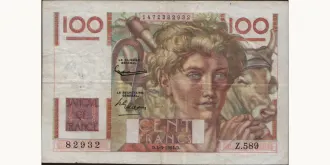 100 francs 1954