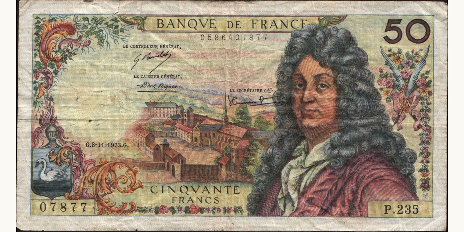 50 franc France 1973 — Front side