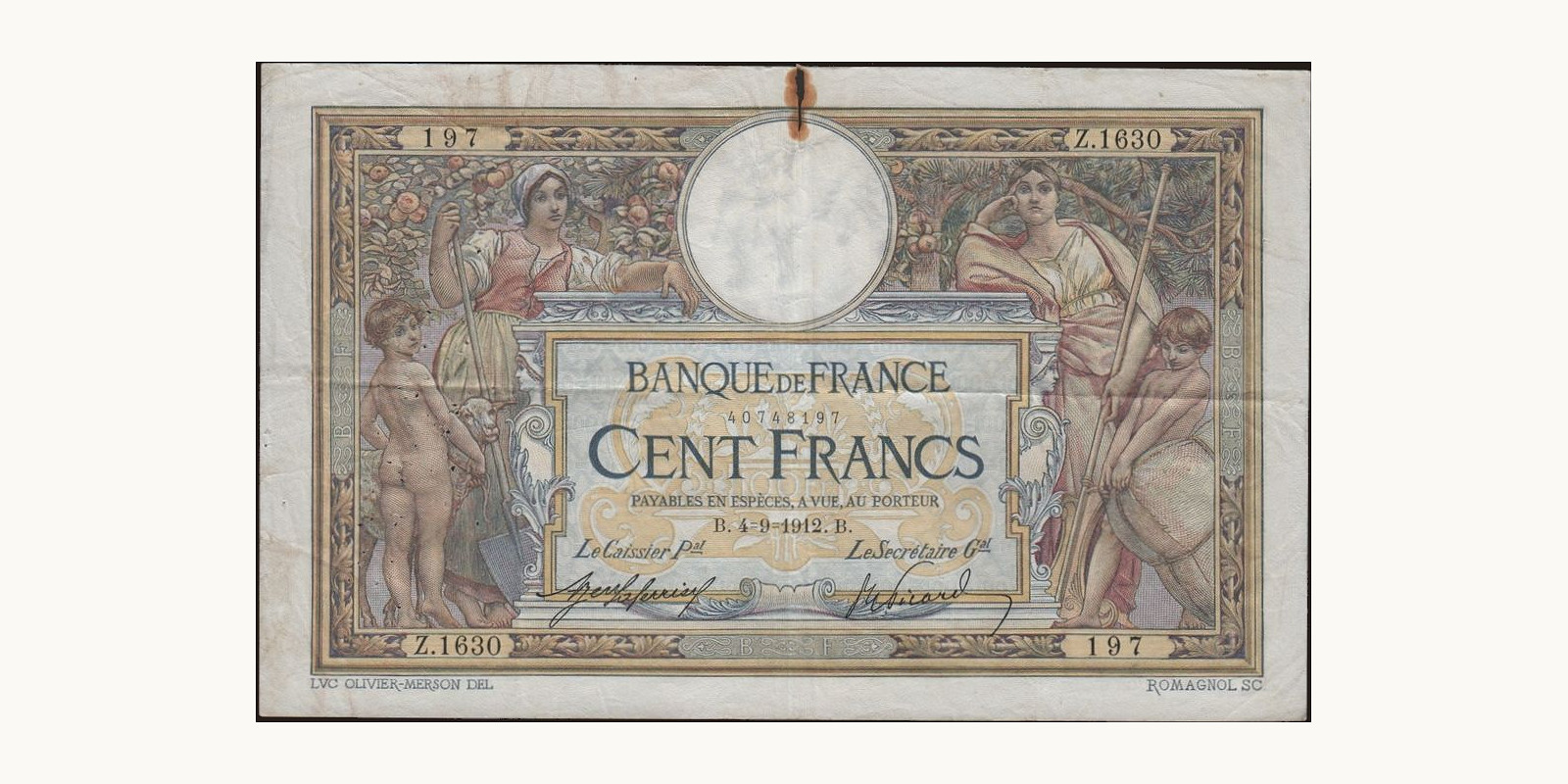 100 franc 1912