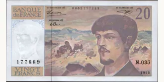 20 francs 1992