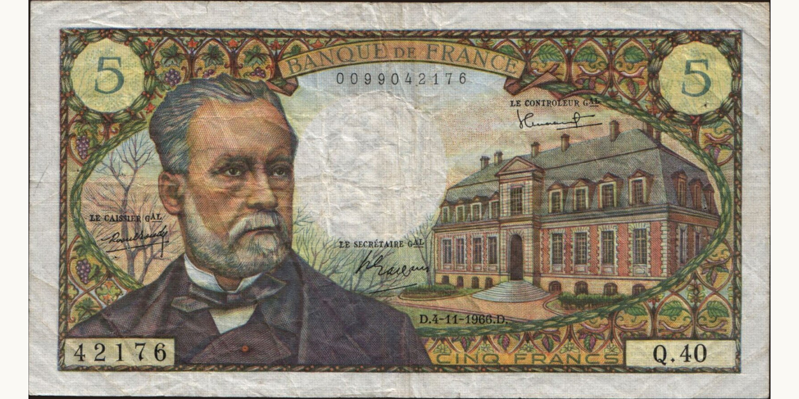 5 franc France 1966 — Front side