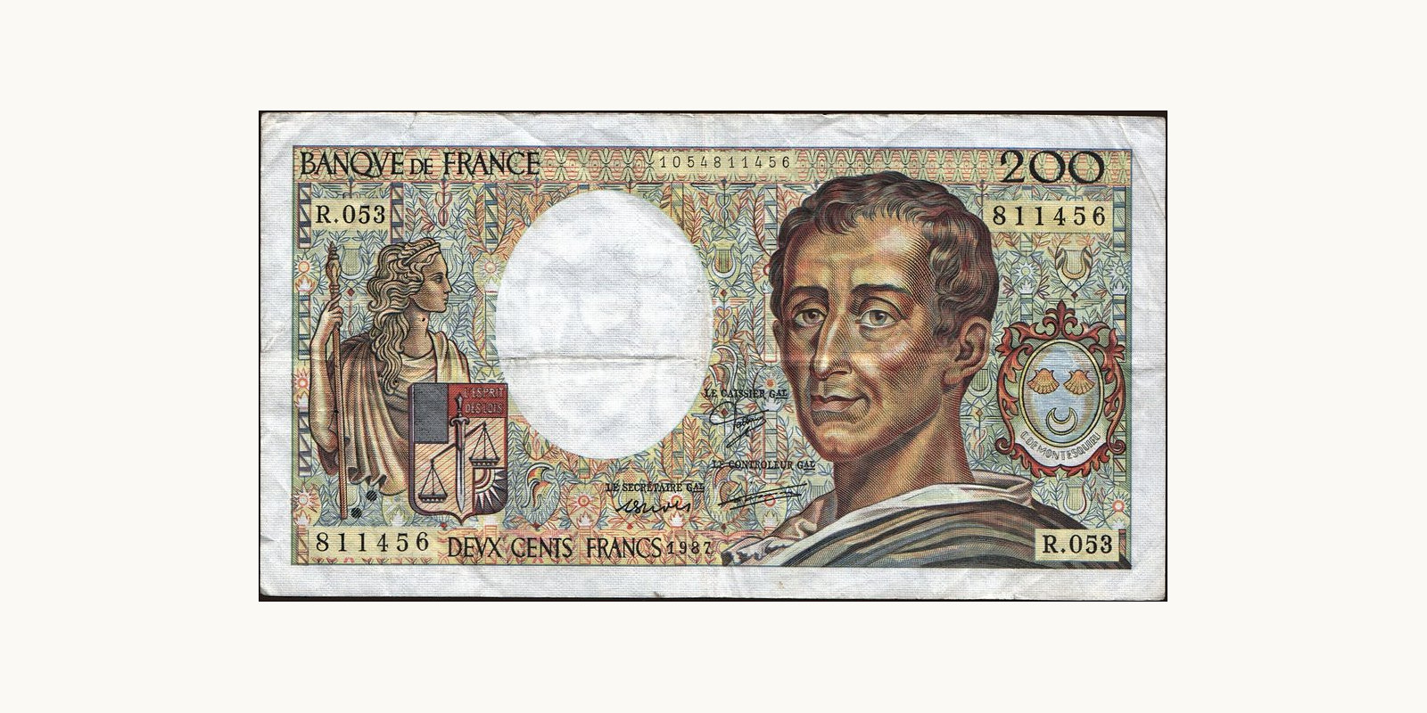 200 franc France 1987 — Front side