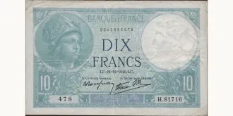10 francs 1940