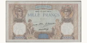 1000 francs 1930