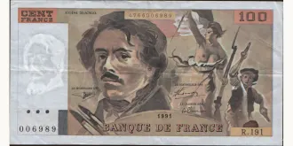 100 francs 1991