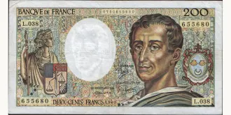 200 francs 1986