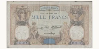 1000 francs 1932